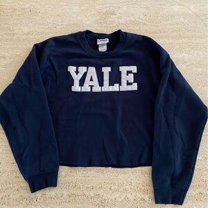 Campus Customs | YALE Cropped Sweater